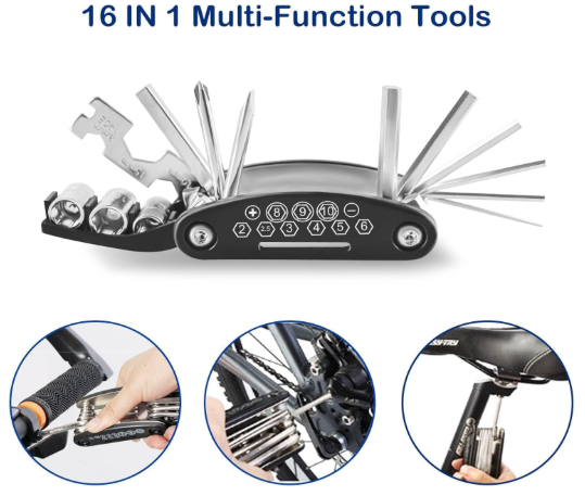 NDakter 9-in-1 Bike Repair Tool Kit